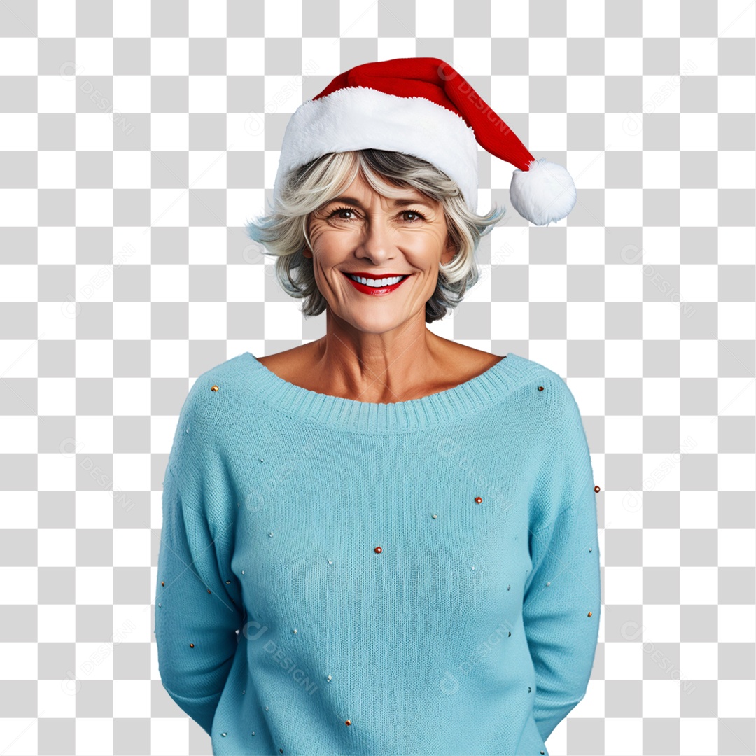 Mulher Vestida Para o Natal PNG Transparente