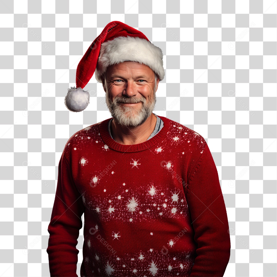 Homem Vestido Para o Natal PNG Transparente