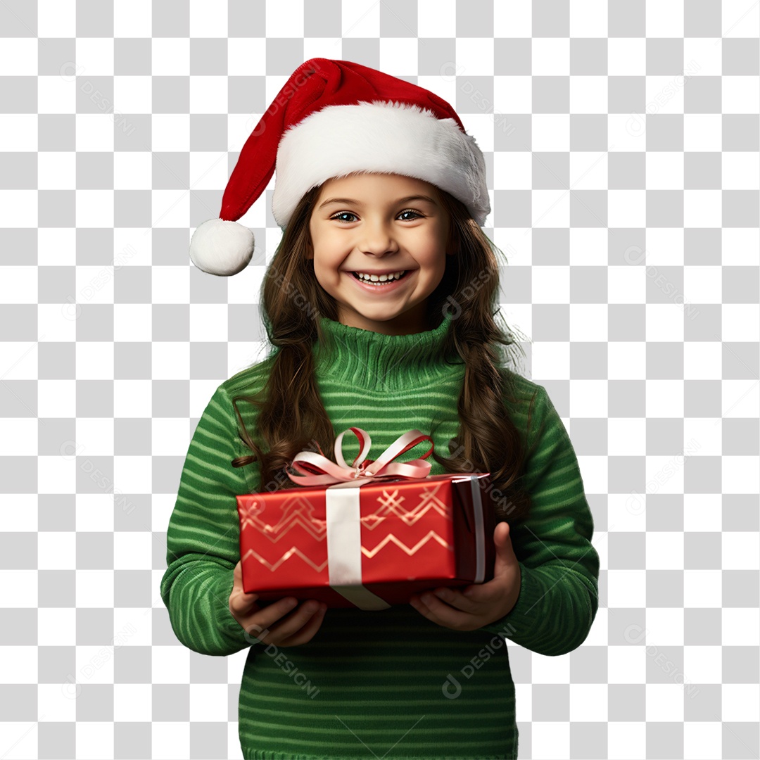 Criança Vestida Para o Natal PNG Transparente