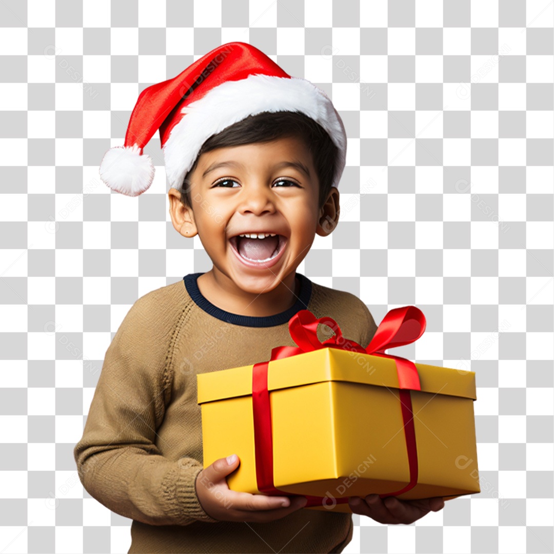 Criança Vestida Para o Natal PNG Transparente