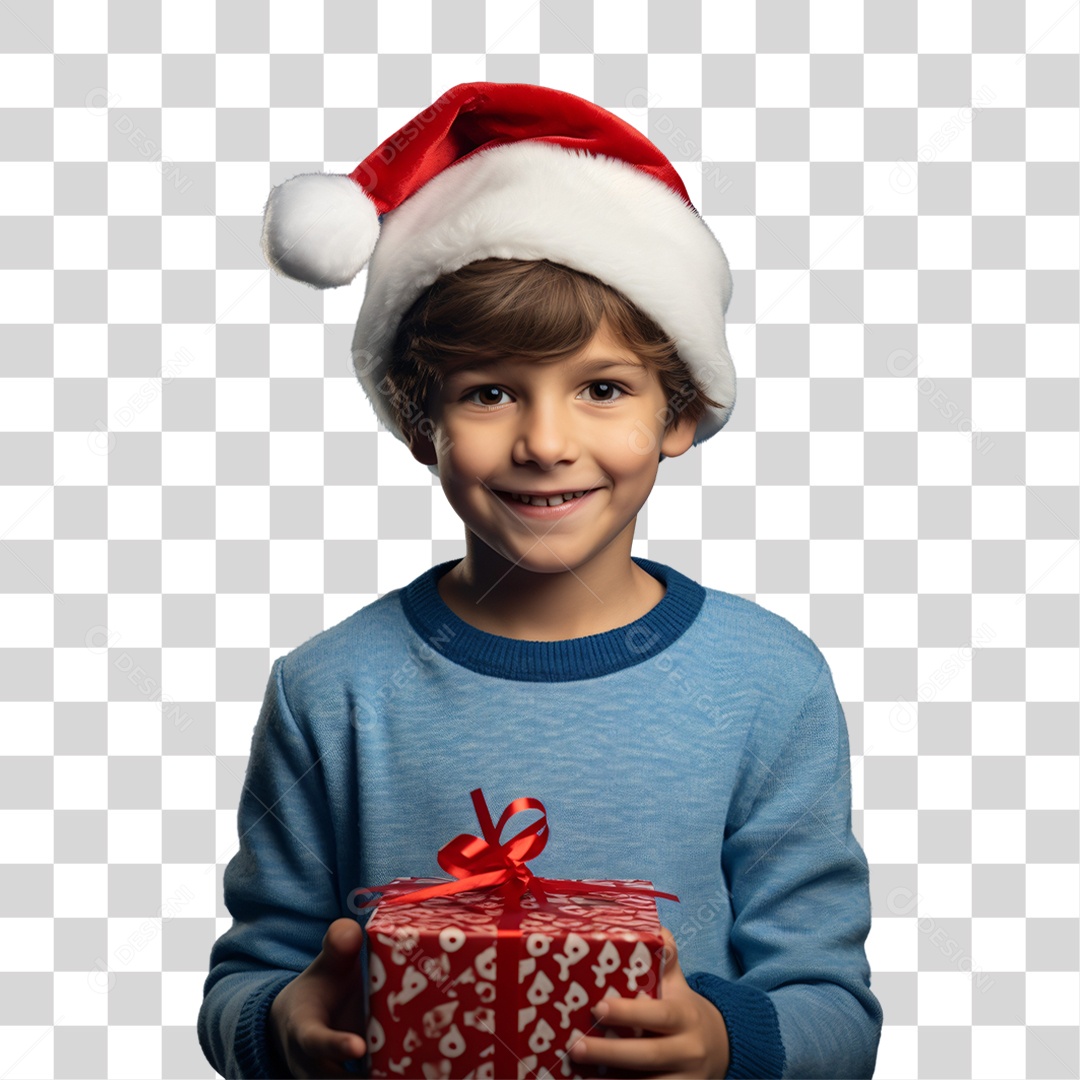 Criança Vestida Para o Natal PNG Transparente