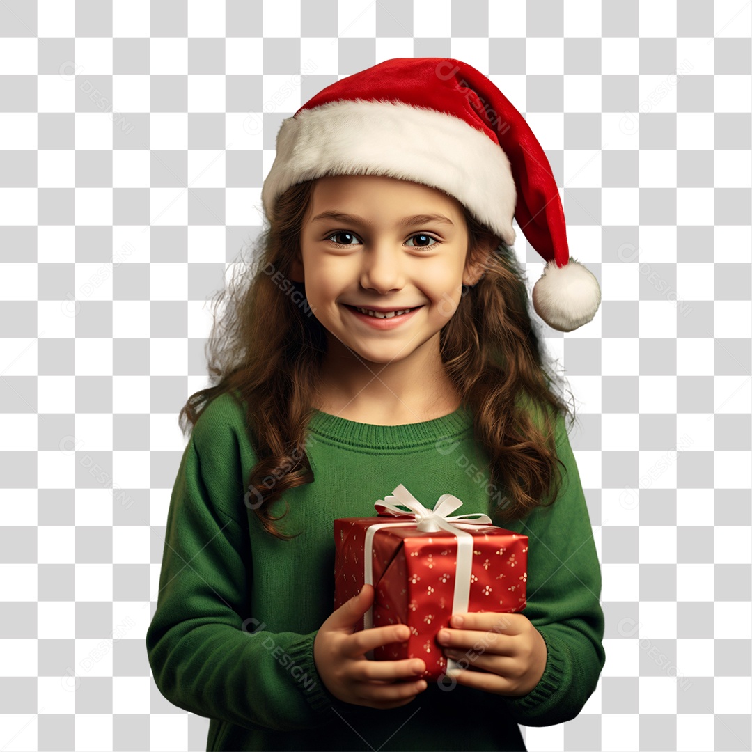 Criança Vestida Para o Natal PNG Transparente