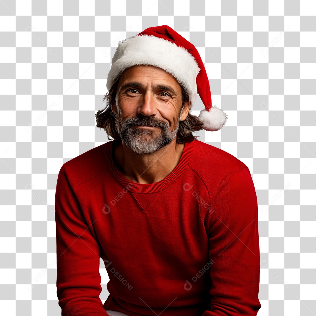 Homem Vestido Para o Natal PNG Transparente