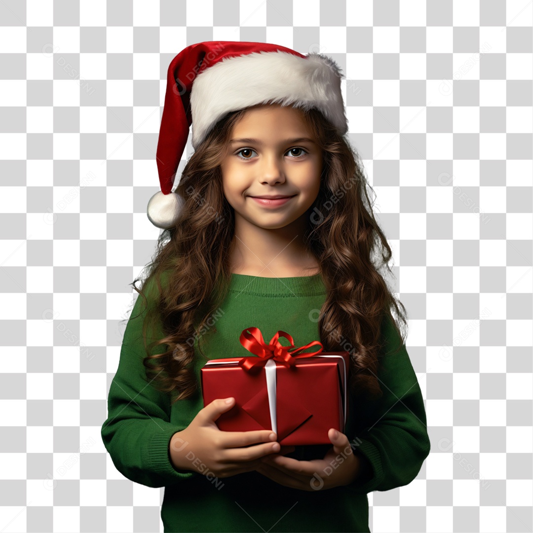 Criança Vestida Para o Natal PNG Transparente
