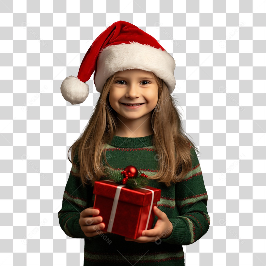 Criança Vestida Para o Natal PNG Transparente