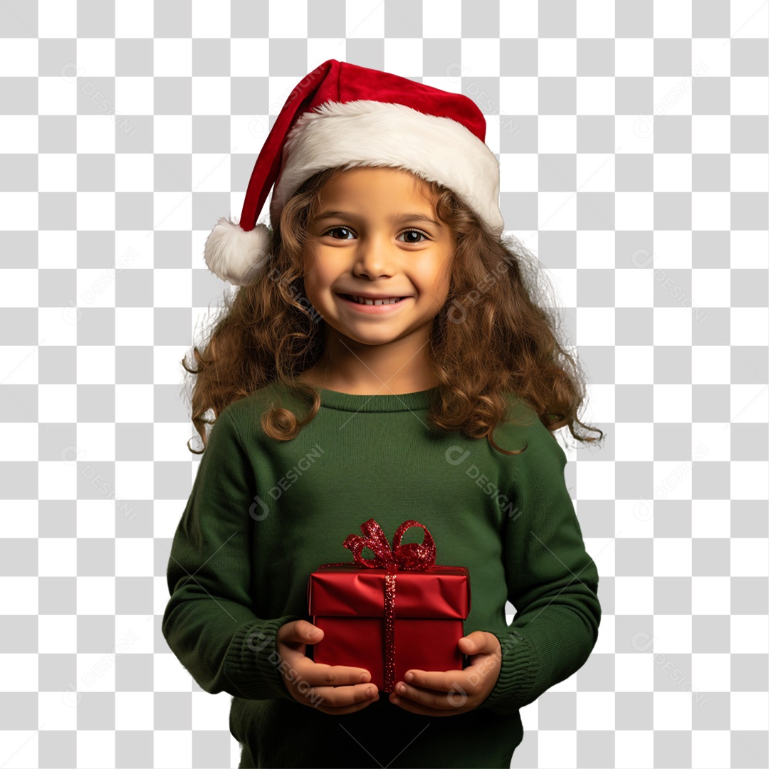 Criança Vestida Para o Natal PNG Transparente
