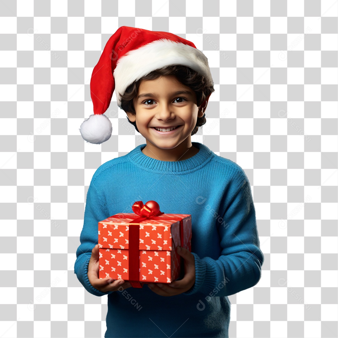 Criança Vestida Para o Natal PNG Transparente