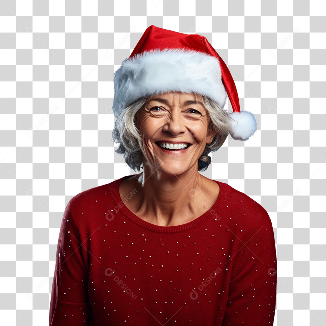 Mulher Vestida Para o Natal PNG Transparente