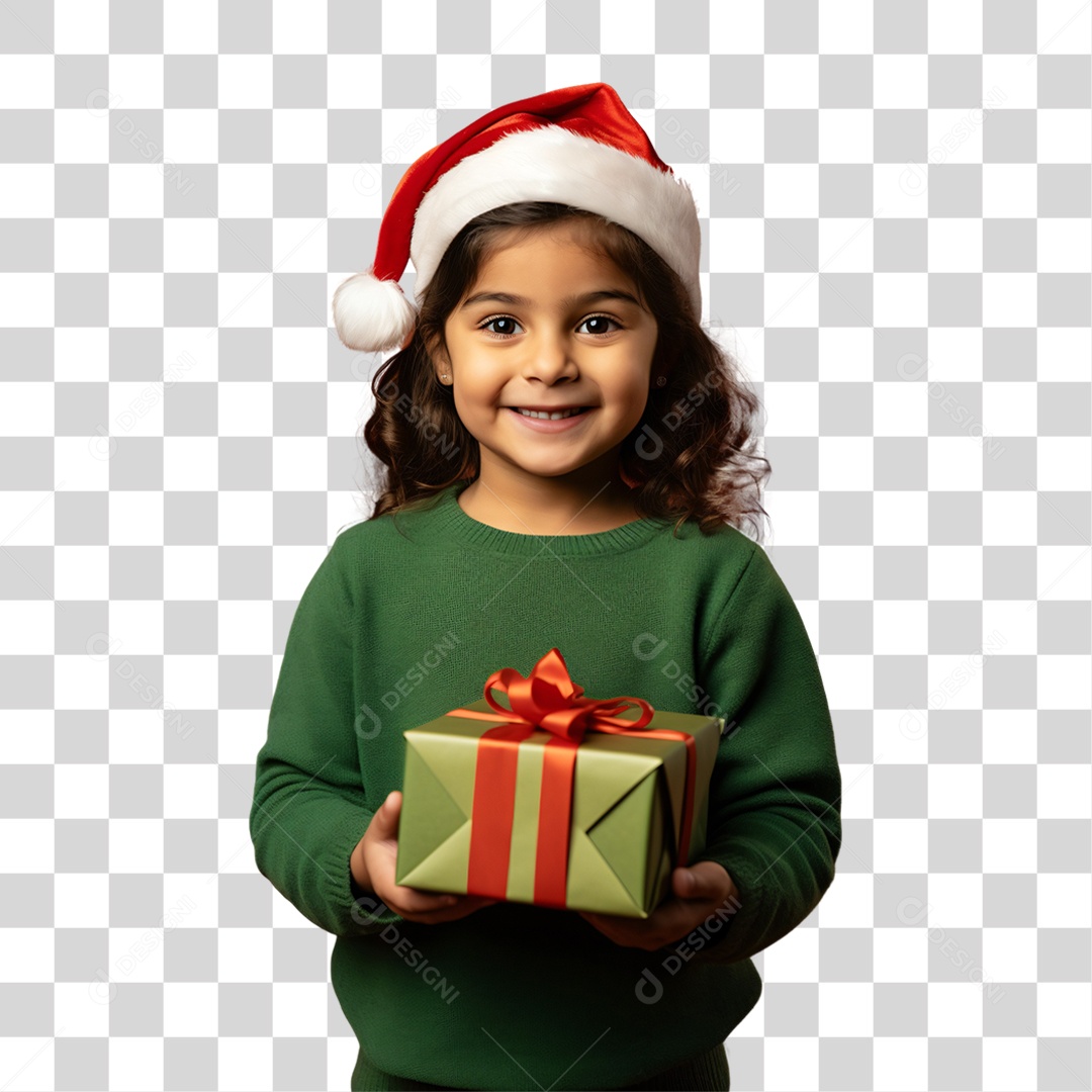 Criança Vestida Para o Natal PNG Transparente