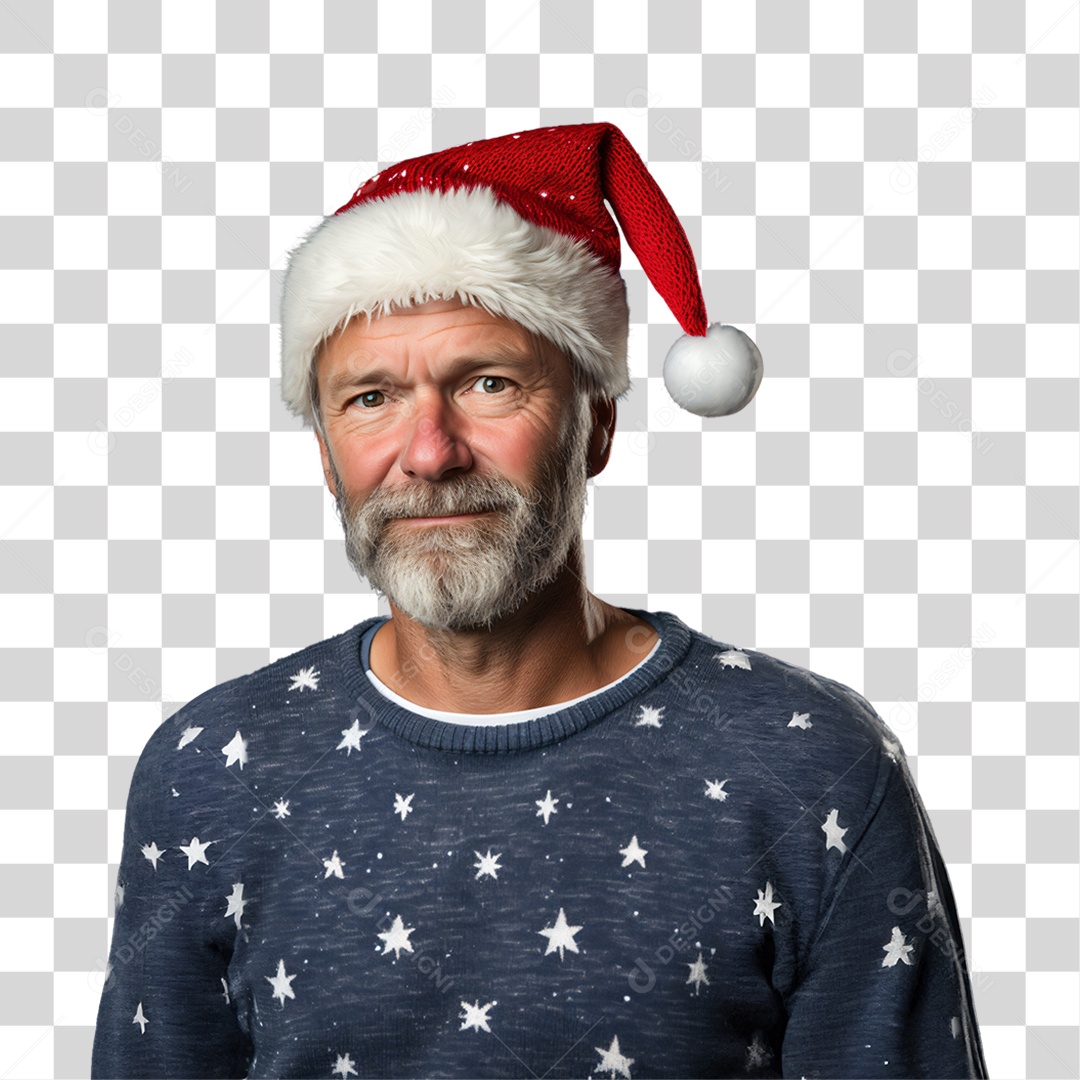 Homem Vestido Para o Natal PNG Transparente