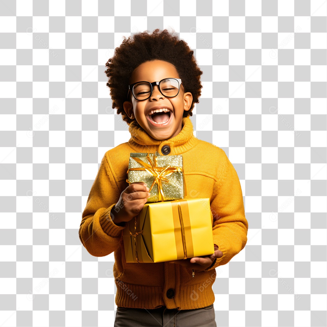 Criança Vestida Para o Natal PNG Transparente