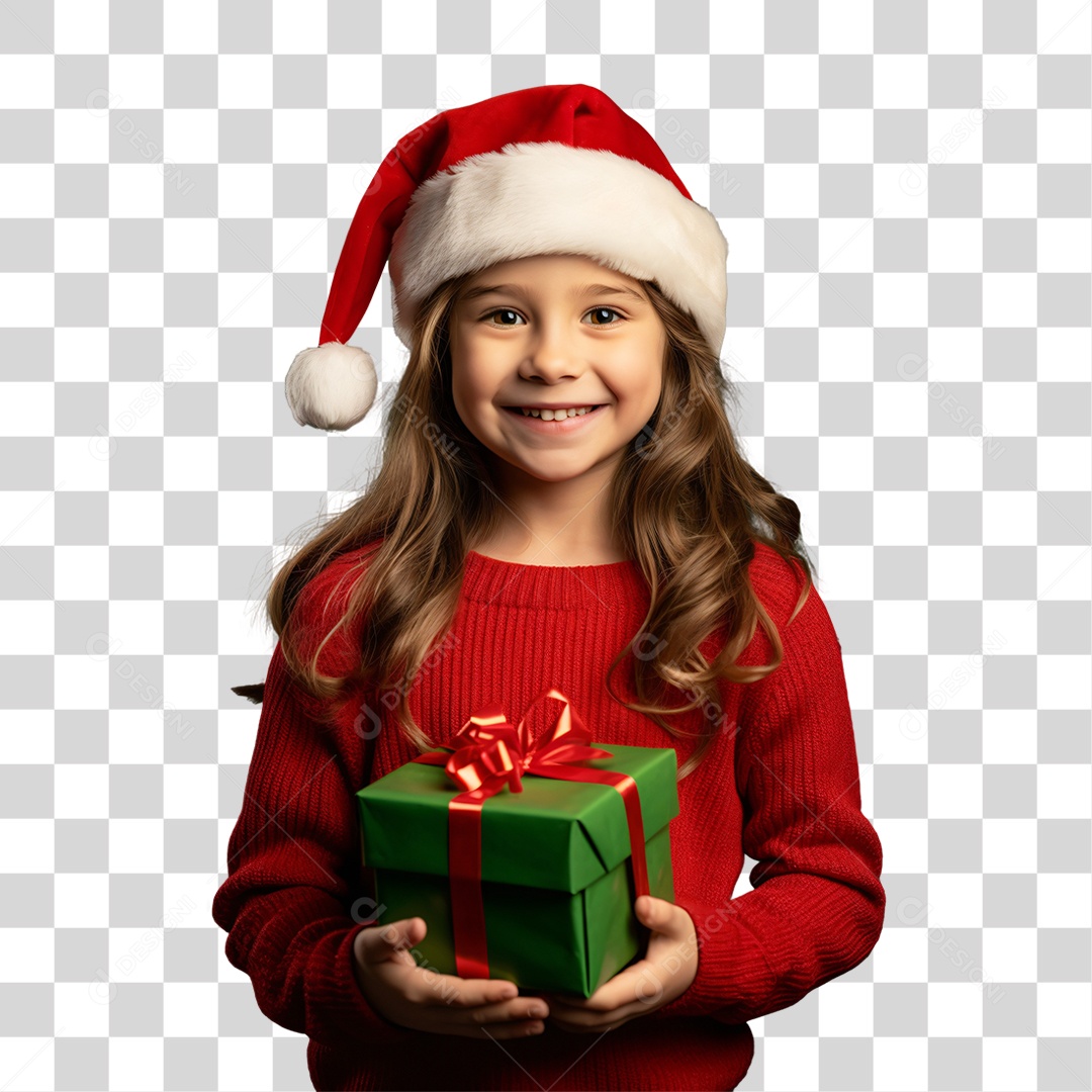 Criança Vestida Para o Natal PNG Transparente