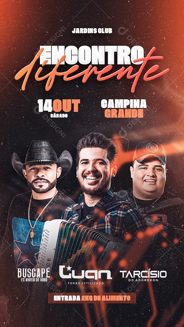 Social Media Flyer Story Encontro Diferente PSD Editável