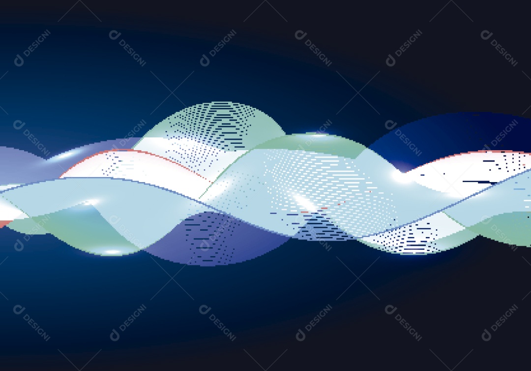 Background Abstrato Ondulado Ilustração Vetor EPS