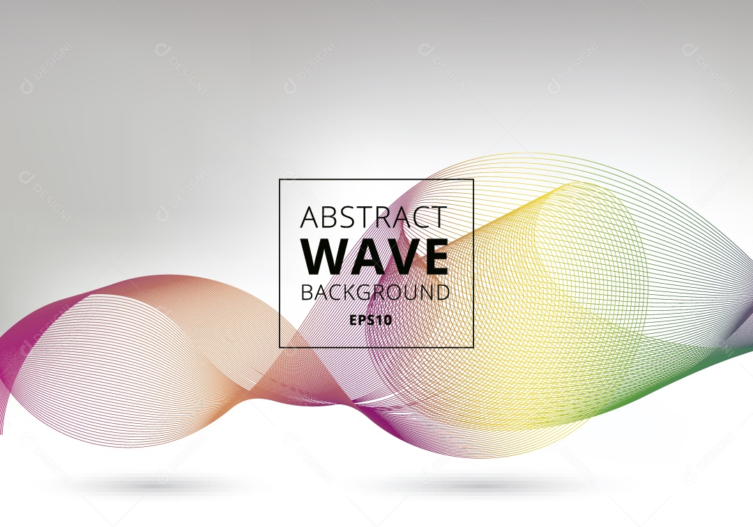Background Abstrato Ondulado Ilustração Vetor EPS