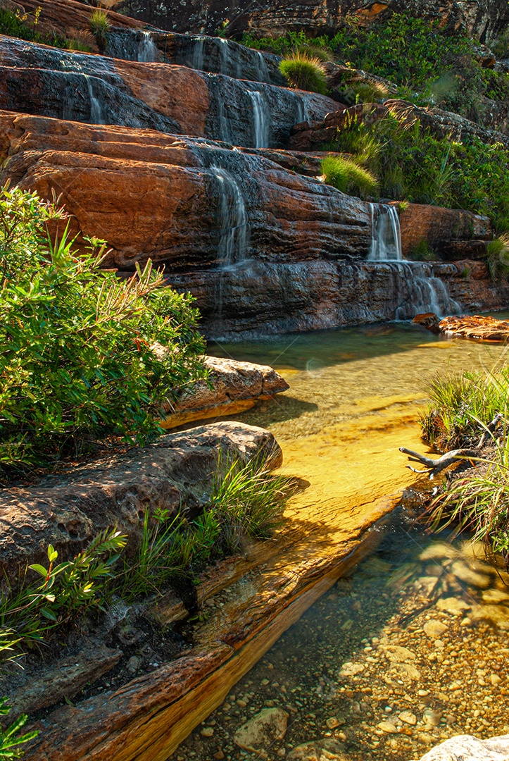 Linda paisagem cachoeira