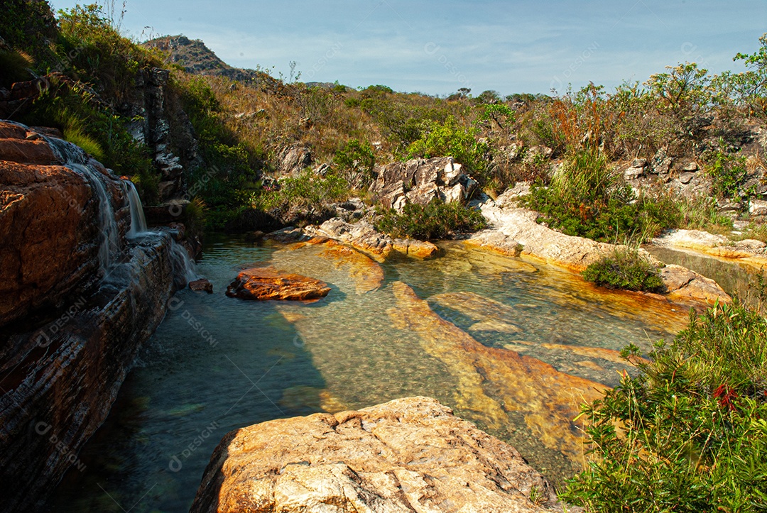 Linda paisagem cachoeira