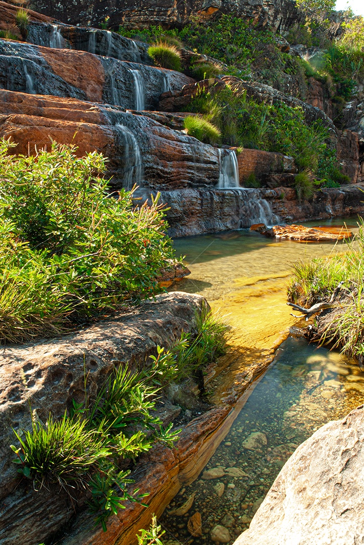 Linda paisagem cachoeira