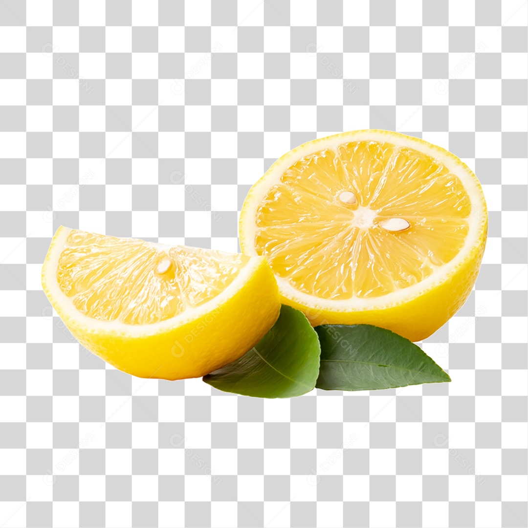 Fruta Limão Partido PNG Transparente