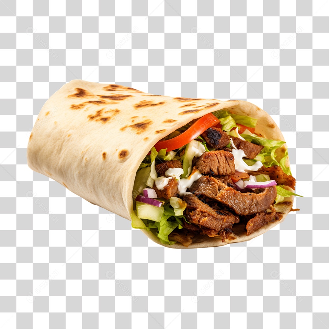 Burrito Taco Mexicano PNG Transparente