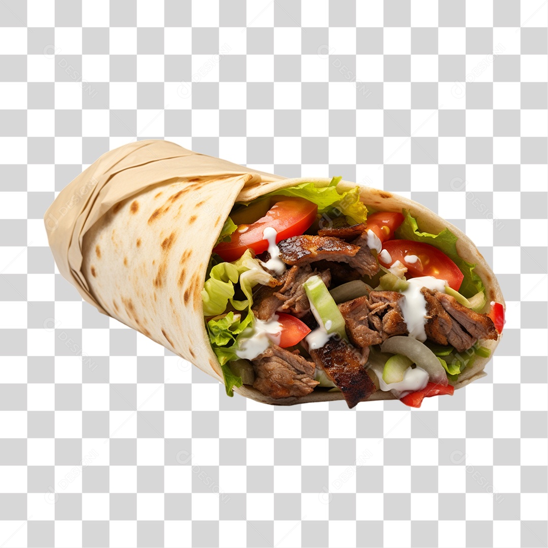 Burrito Taco Mexicano PNG Transparente