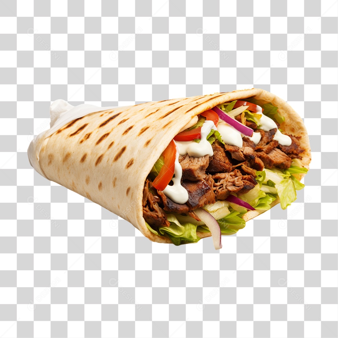 Burrito Taco Mexicano PNG Transparente