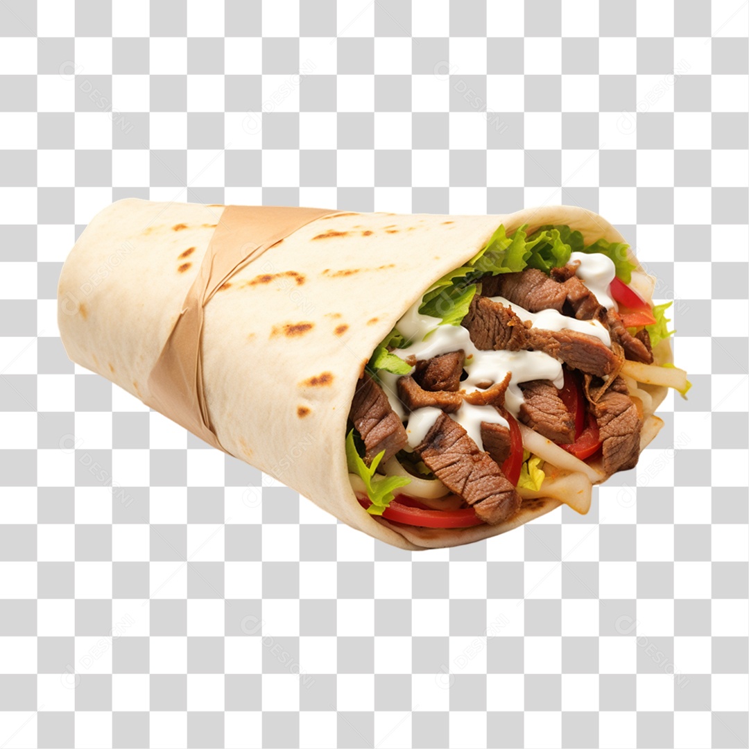 Burrito Taco Mexicano PNG Transparente