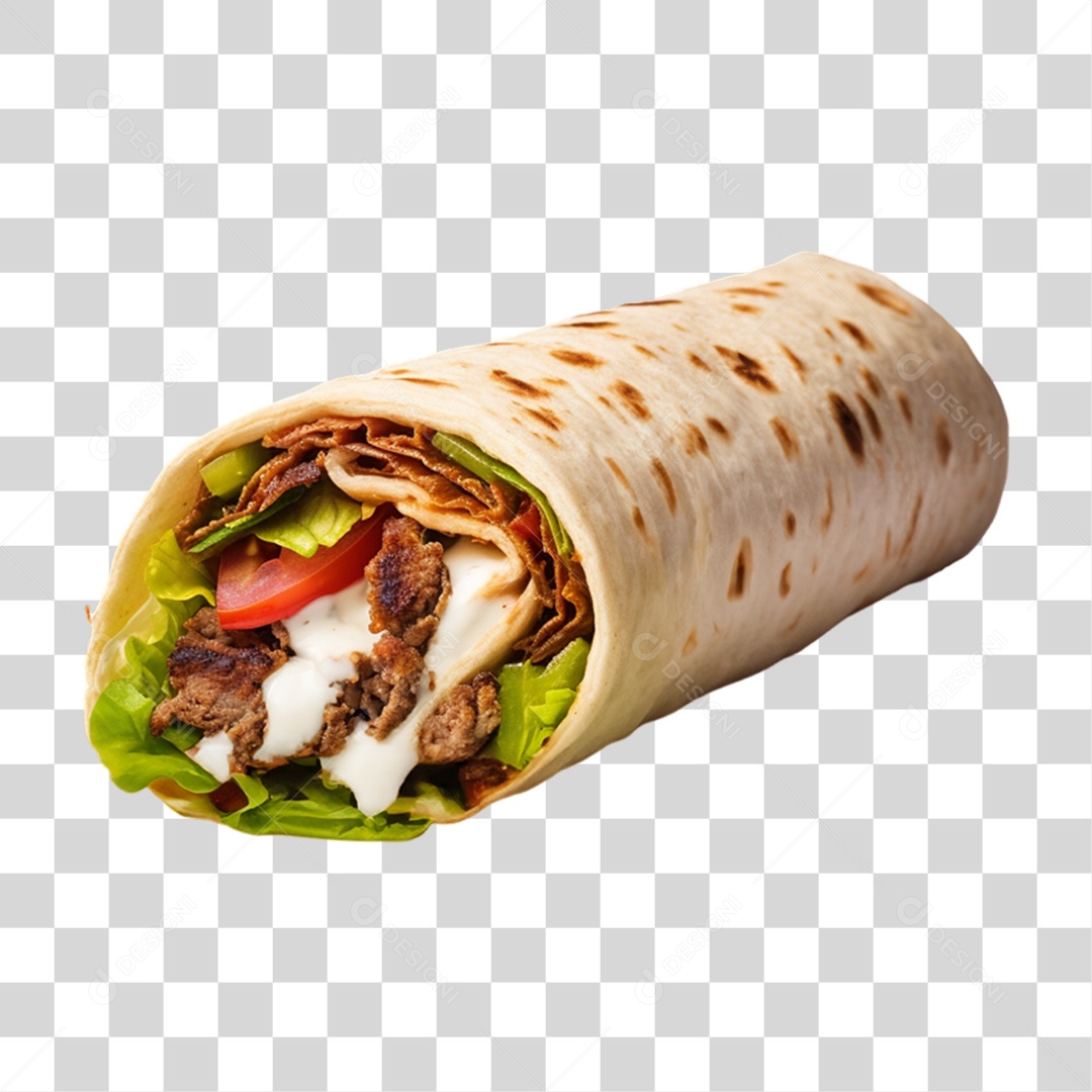 Burrito Taco Mexicano PNG Transparente