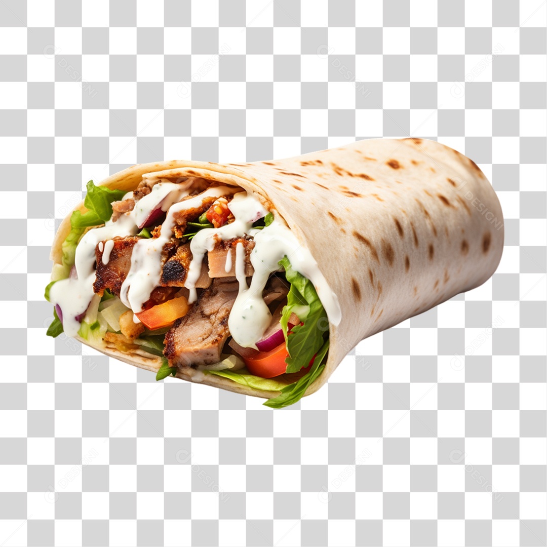 Burrito Taco Mexicano PNG Transparente