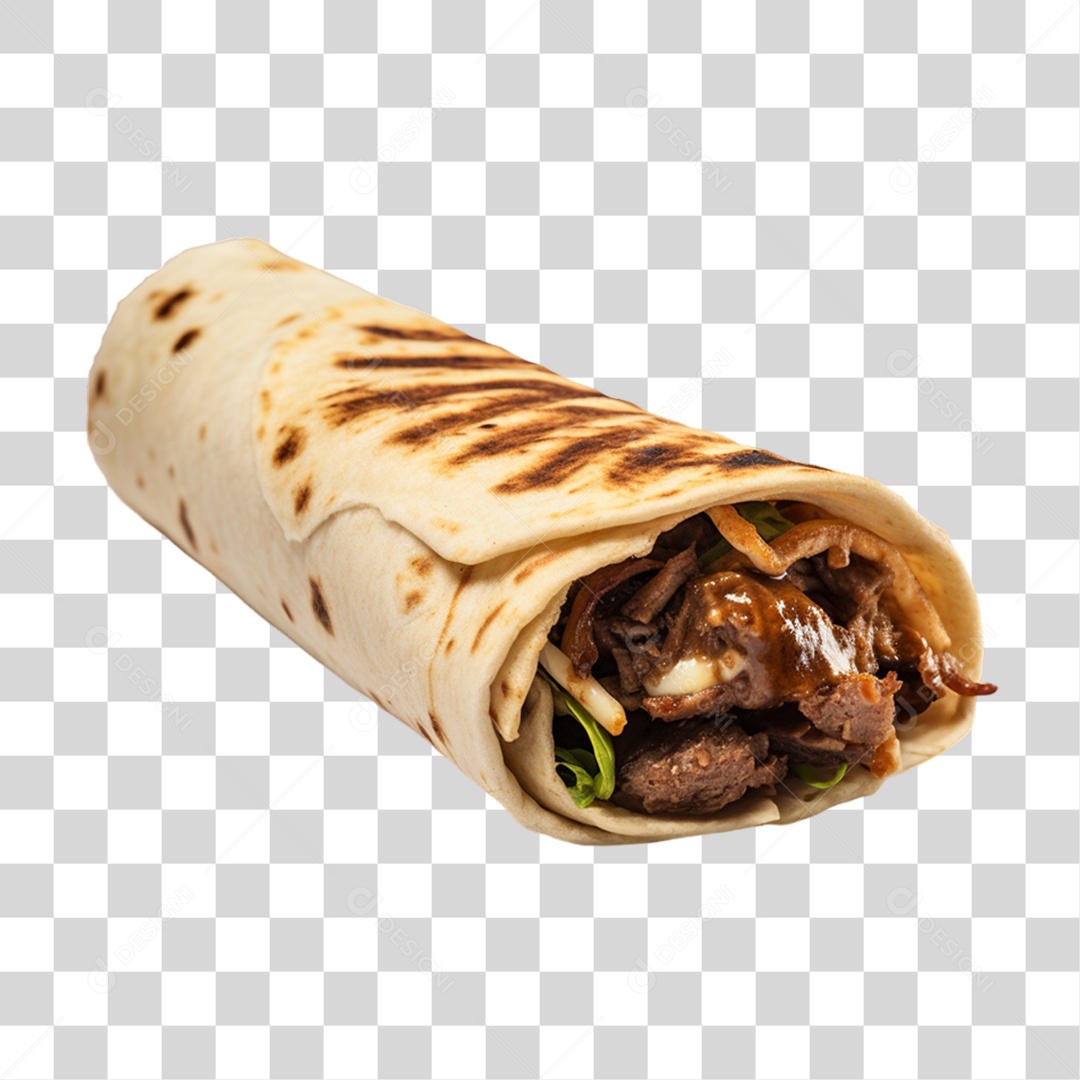 Burrito Taco Mexicano PNG Transparente