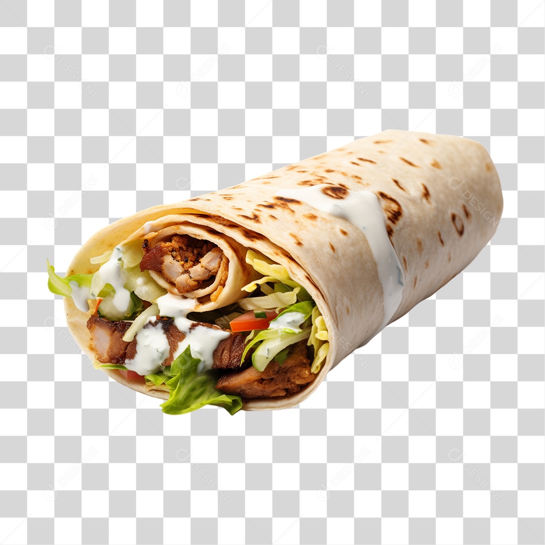 Burrito Taco Mexicano PNG Transparente