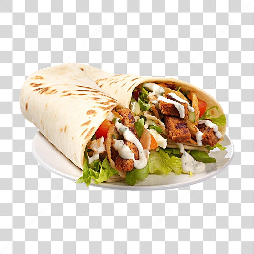 Burrito Taco Mexicano PNG Transparente