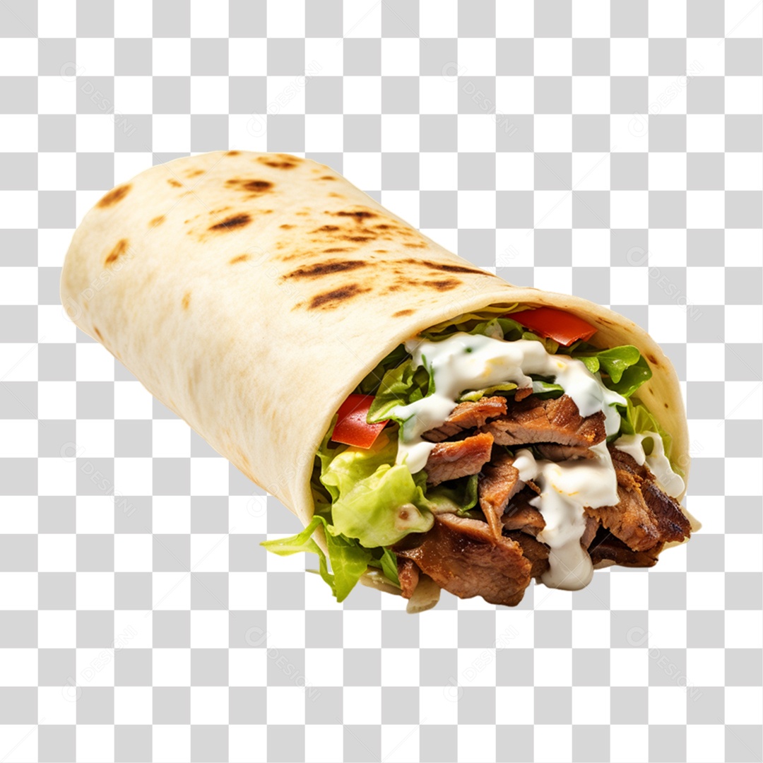 Burrito Taco Mexicano PNG Transparente