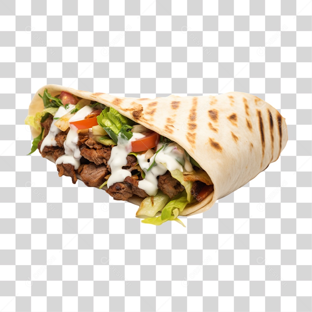 Burrito Taco Mexicano PNG Transparente