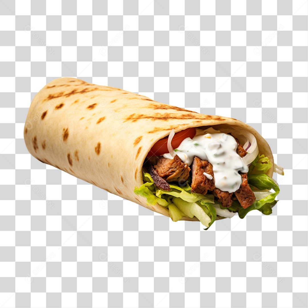 Burrito Taco Mexicano PNG Transparente