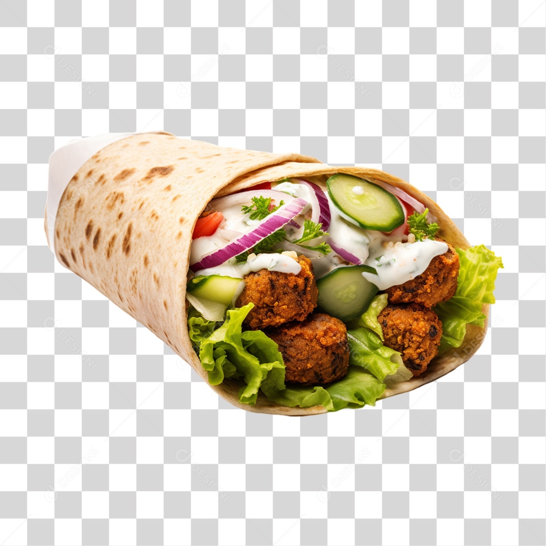 Burrito Taco Mexicano PNG Transparente