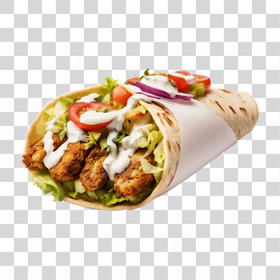 Burrito Taco Mexicano PNG Transparente