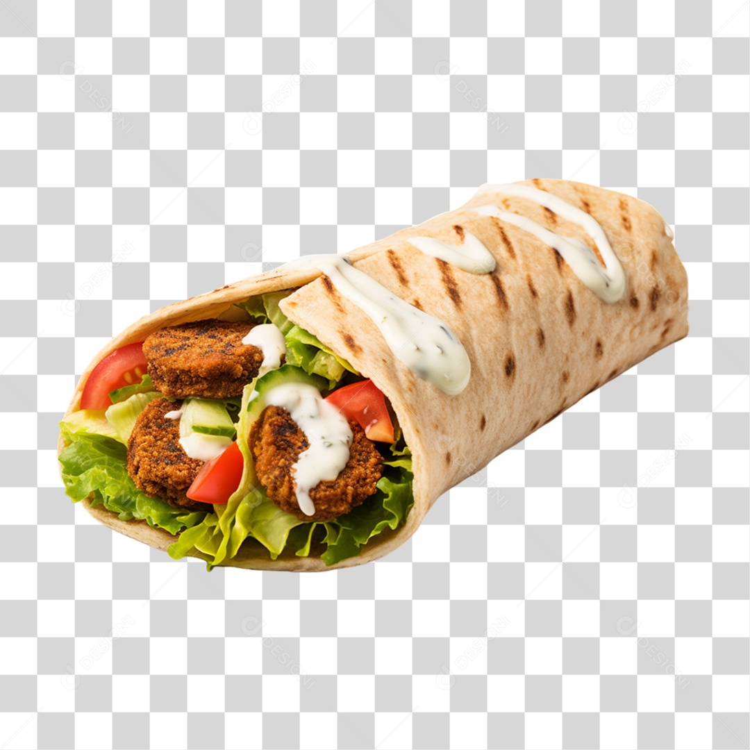 Burrito Taco Mexicano PNG Transparente