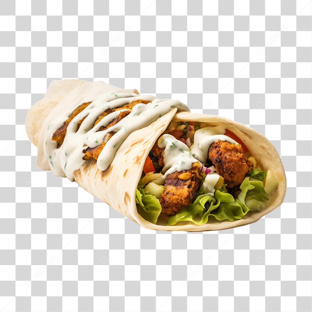 Burrito Taco Mexicano PNG Transparente