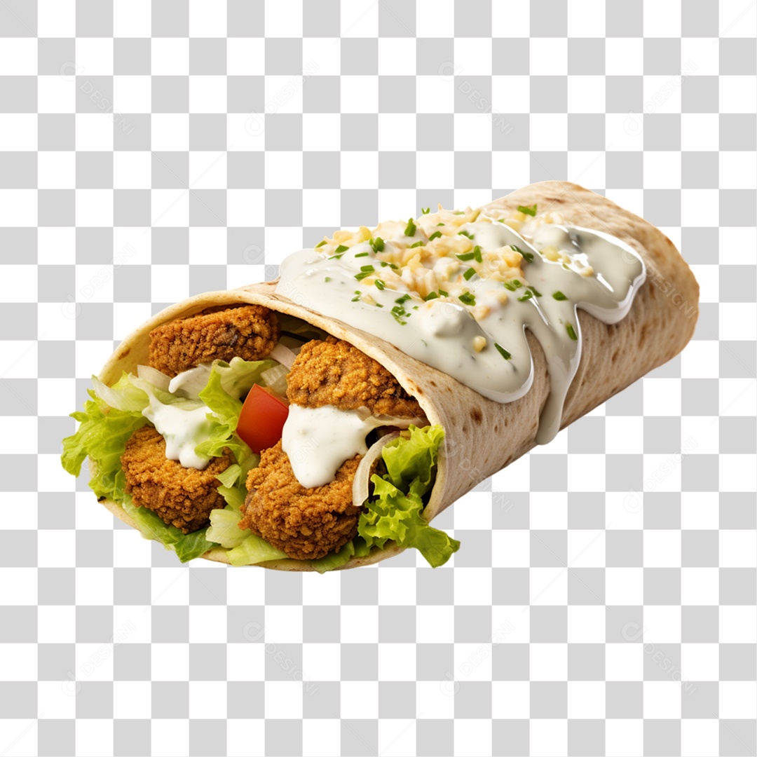 Burrito Taco Mexicano PNG Transparente