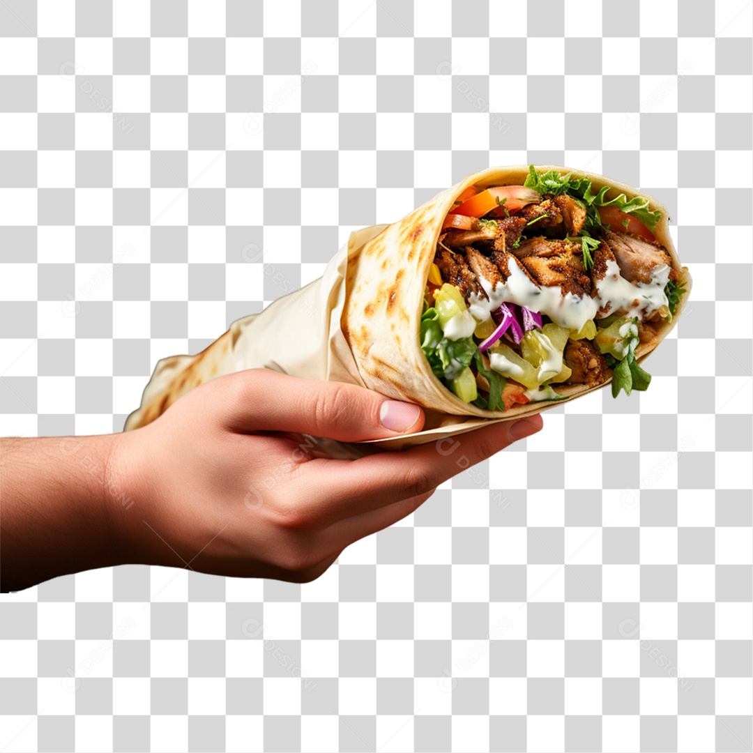 Burrito Taco Mexicano PNG Transparente