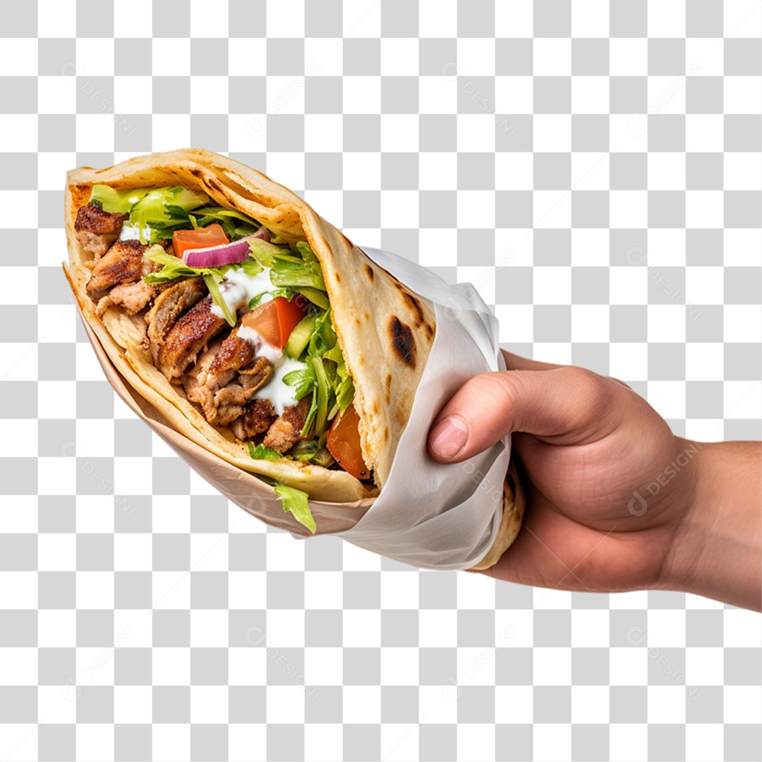 Burrito Taco Mexicano PNG Transparente