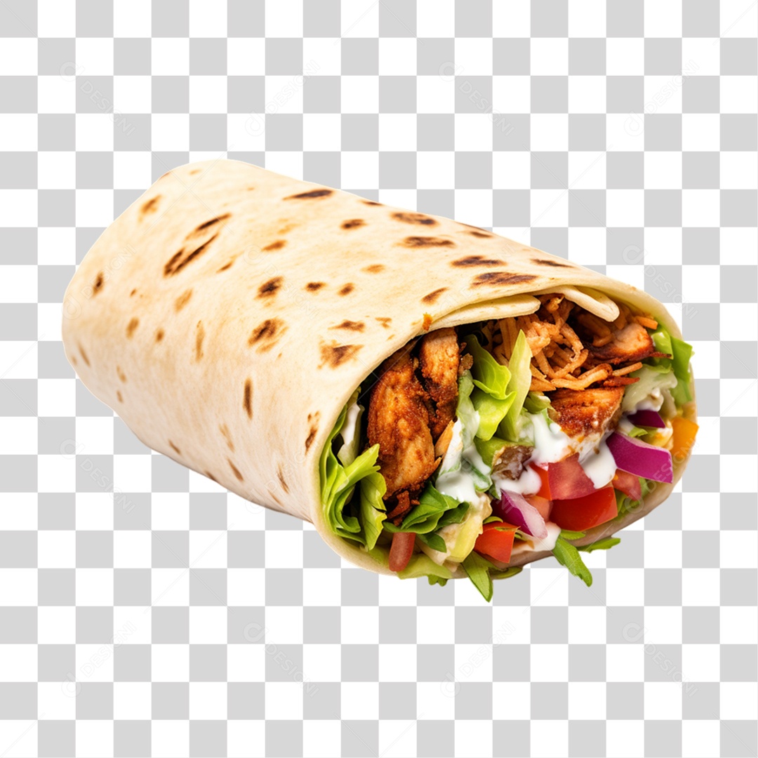 Burrito Taco Mexicano PNG Transparente