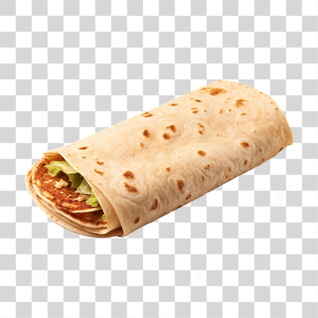 Burrito Taco Mexicano PNG Transparente
