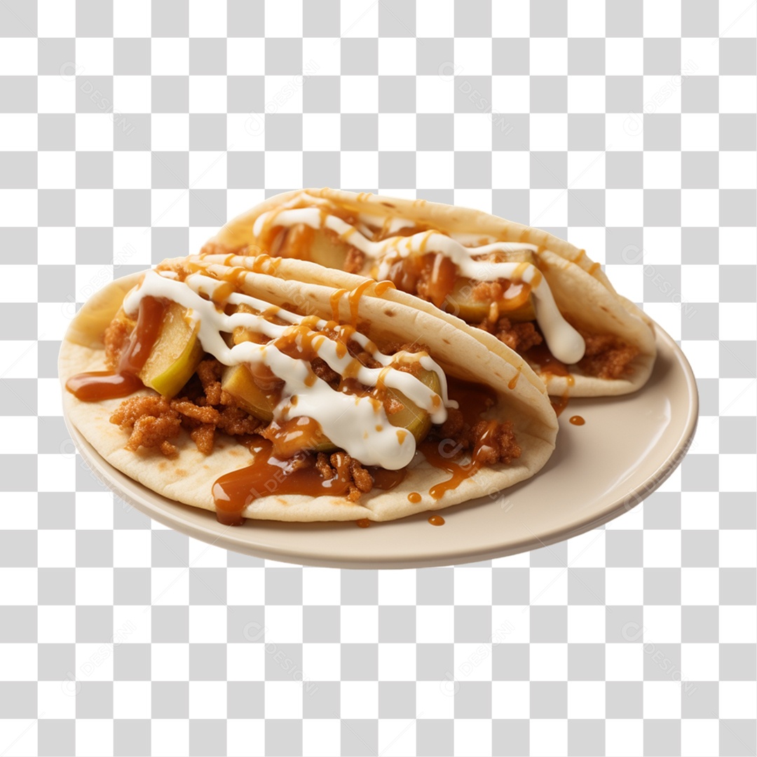 Tacos Doces Recheados PNG Transparente