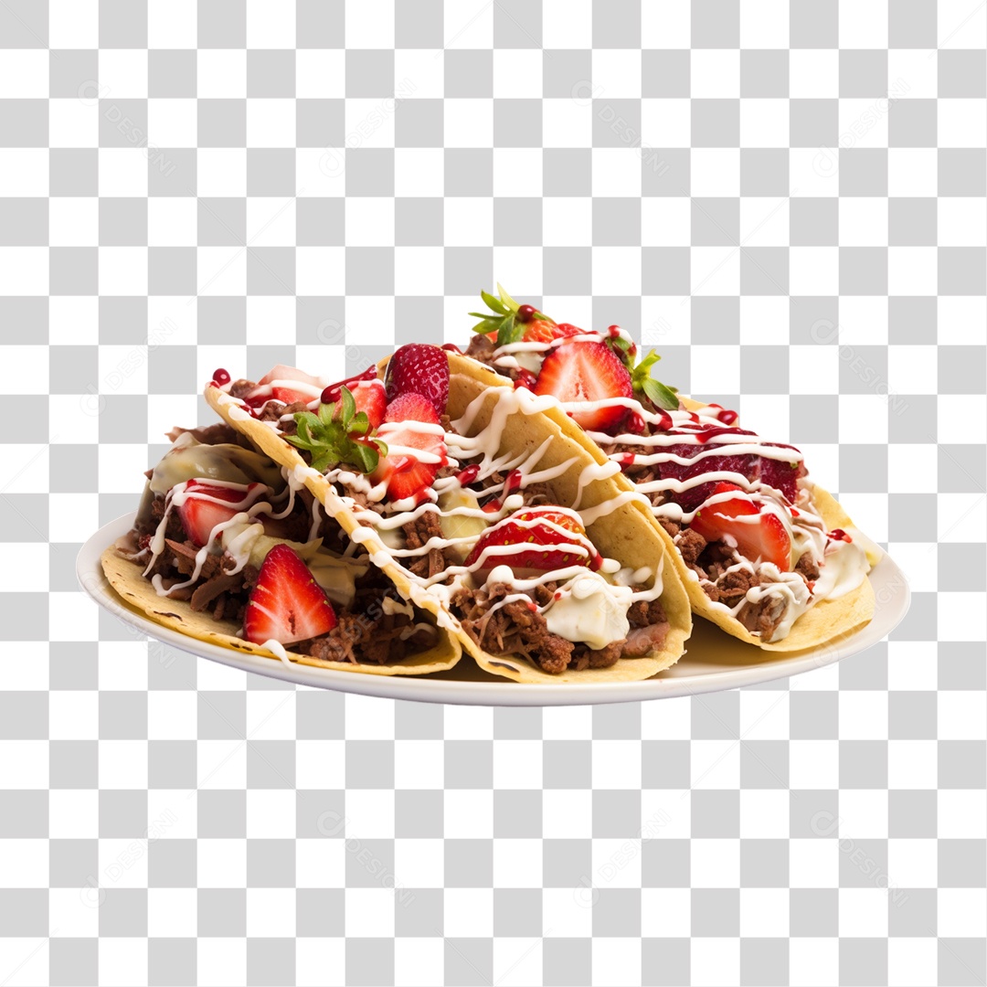 Tacos Doces Recheados PNG Transparente