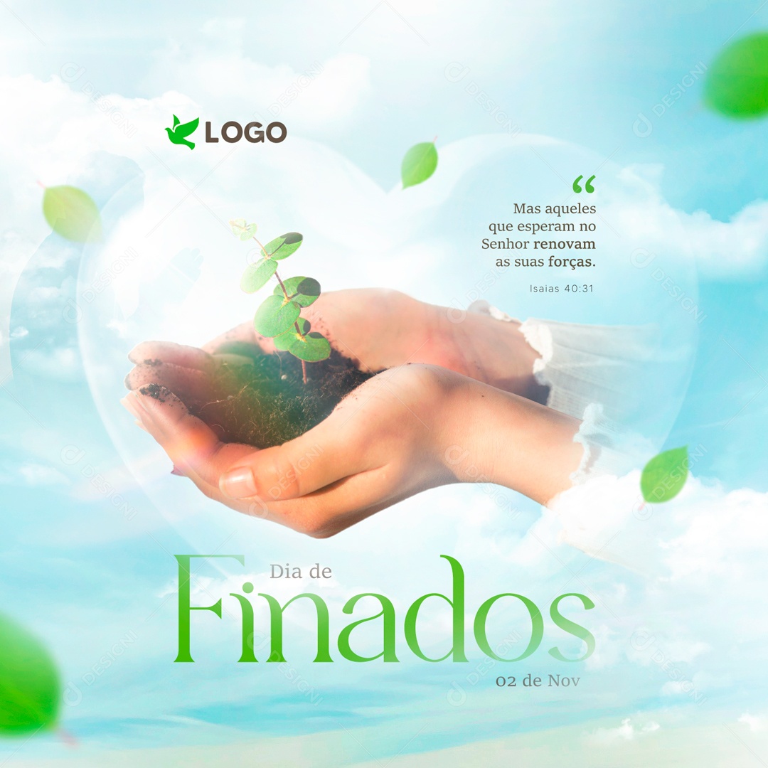 Dia De Finados 02 de Novembro Renovem Forças Social Media PSD Editável