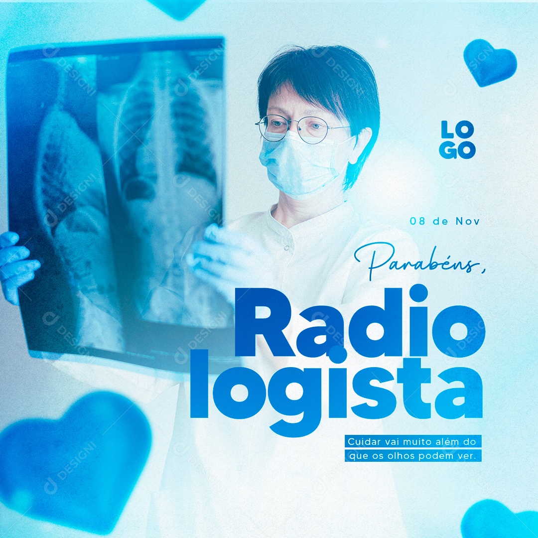Dia Do Radiologista Parabéns 08 De Novembro Social Media PSD Editável