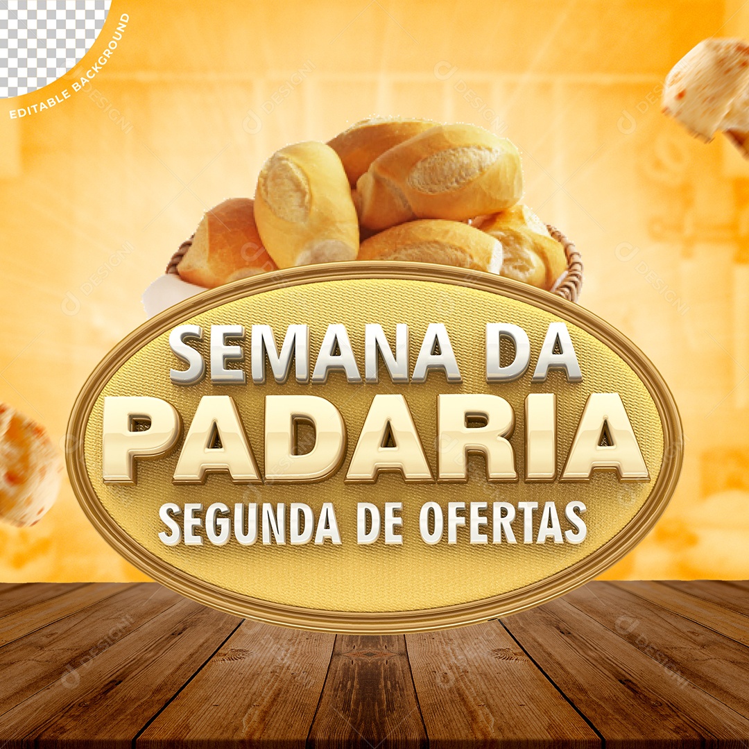 Semana da Padaria Segunda de Ofertas Social Media PSD Editável