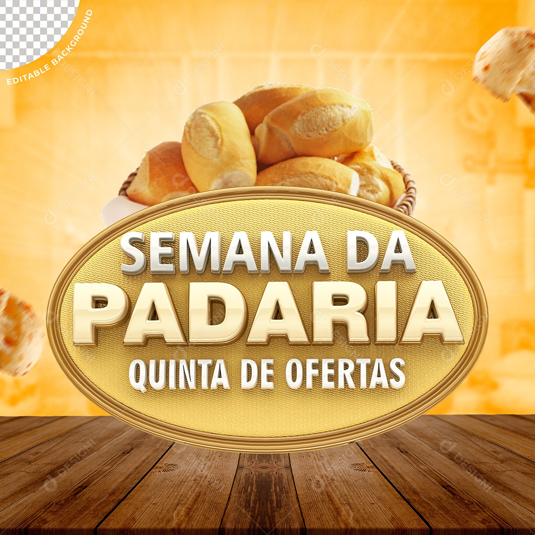 Semana da Padaria Quinta de Ofertas Social Media PSD Editável